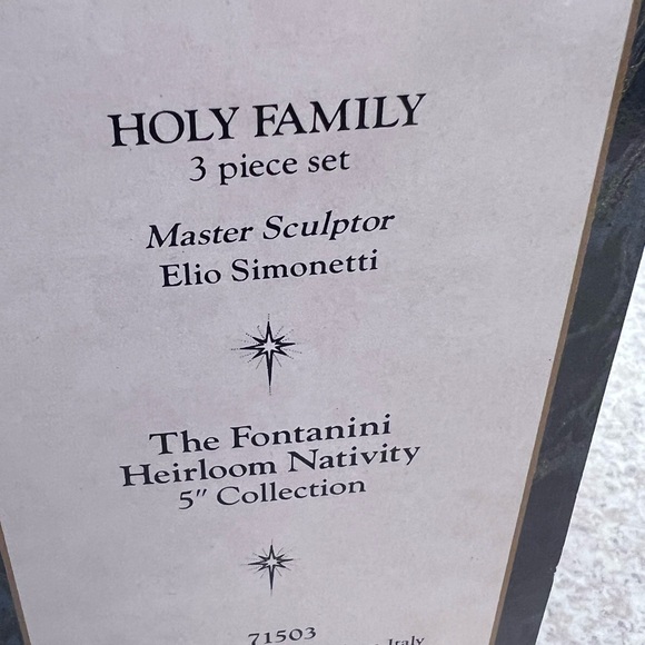 1992 FONTANINI 5" NATIVITY - HOLY FAMILY 71503 EUC - Picture 7 of 8